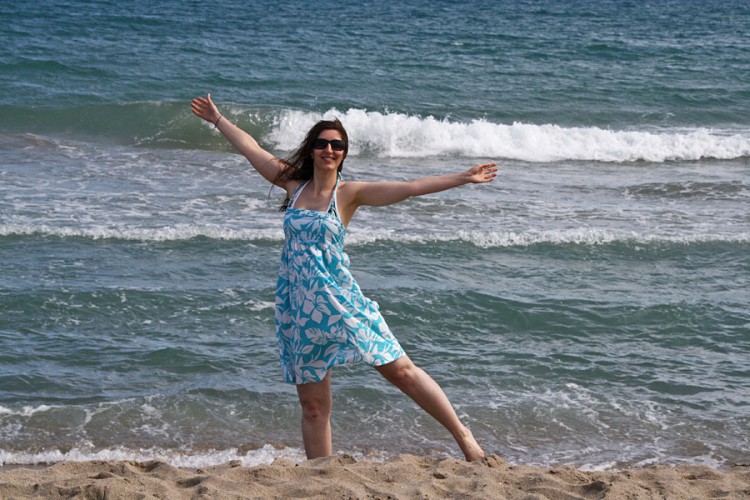 Am Strand der Costa Dorada in Coma-Ruga
