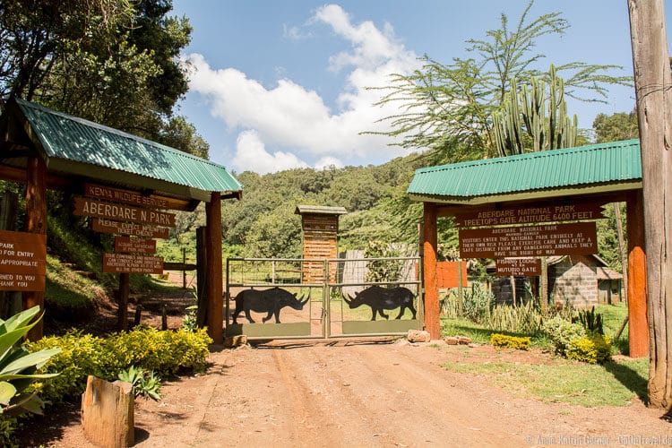 Treetops Gate zum Aberdare Nationalpark Treetops Gate zum Aberdare Nationalpark