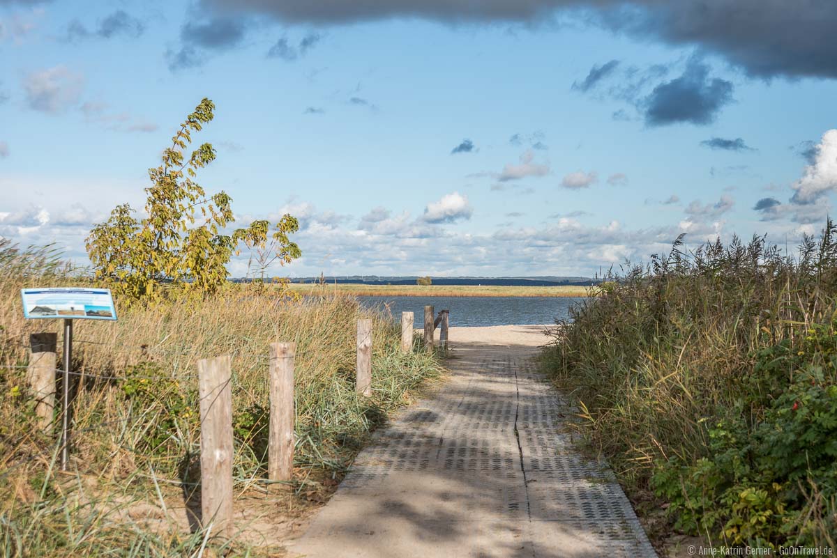 Gollwitzer Strand mit Blick auf die Insel Langenwerder