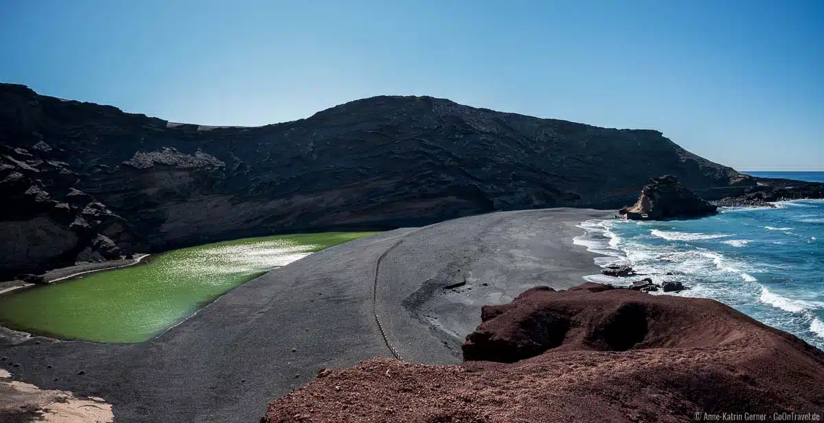 Charco de los Clicos – der grüne See von Lanzarote in El Golfo Charco de los Clicos – der grüne See von Lanzarote in El Golfo