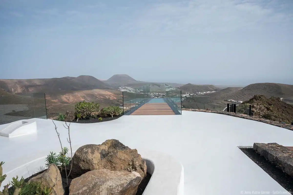 Auf der Aussichtsplattform des Mirador de Haria Auf der Aussichtsplattform des Mirador de Haria