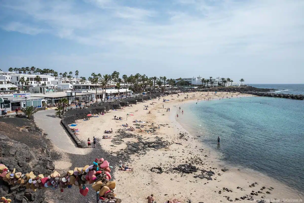 Blick über den beliebten Familienstrand Playa Flamingo Blick über den beliebten Familienstrand Playa Flamingo