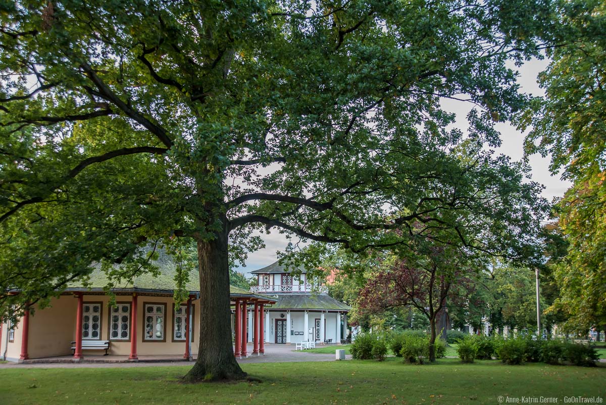 Roter und Weißer Pavillon im Kamp in Bad Doberan