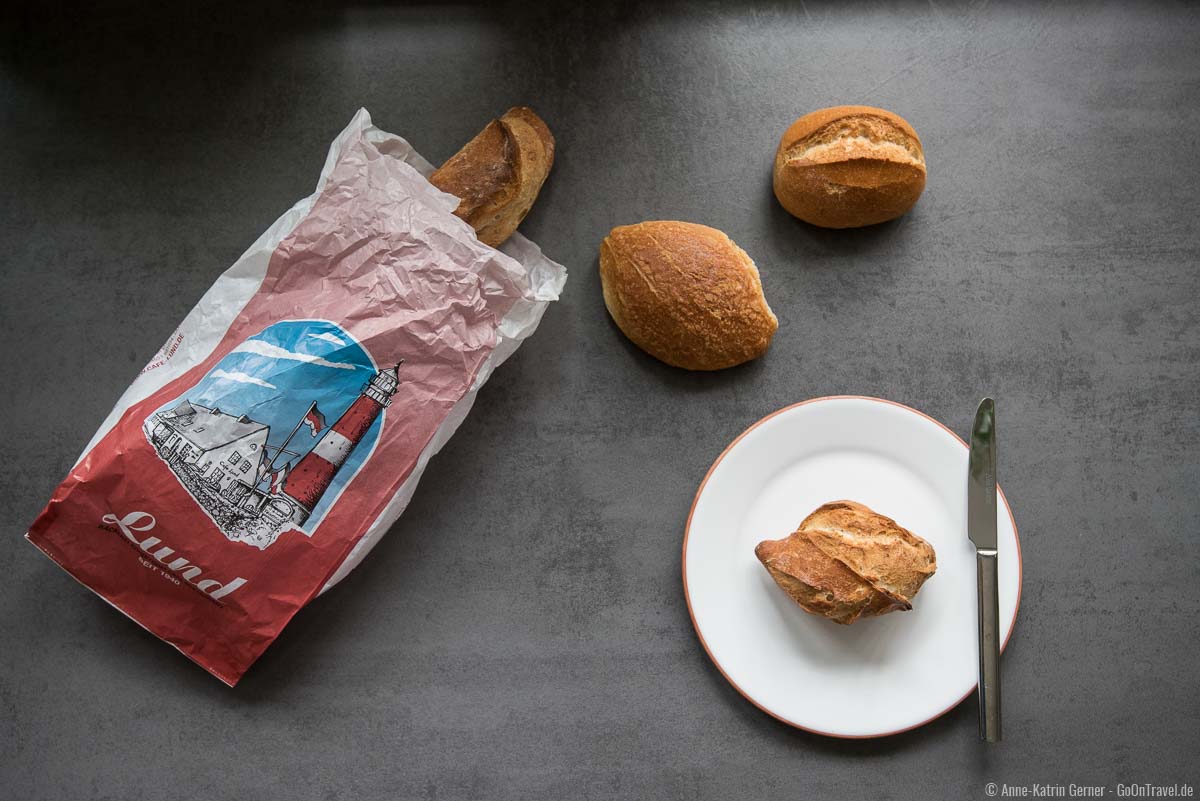 Bio-Schrippe, Kieler und Bio Dinkel Baguette Brötchen von Bäckerei Lund