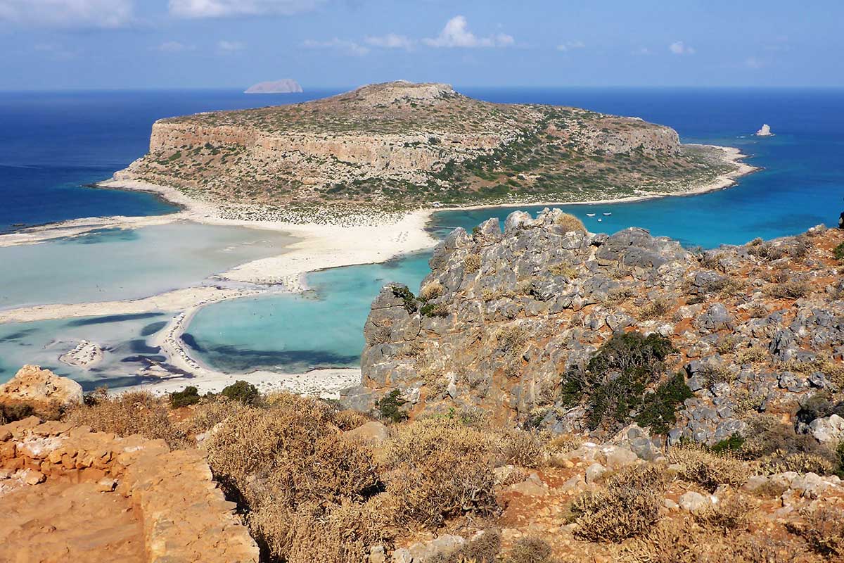 Balos Beach von oben