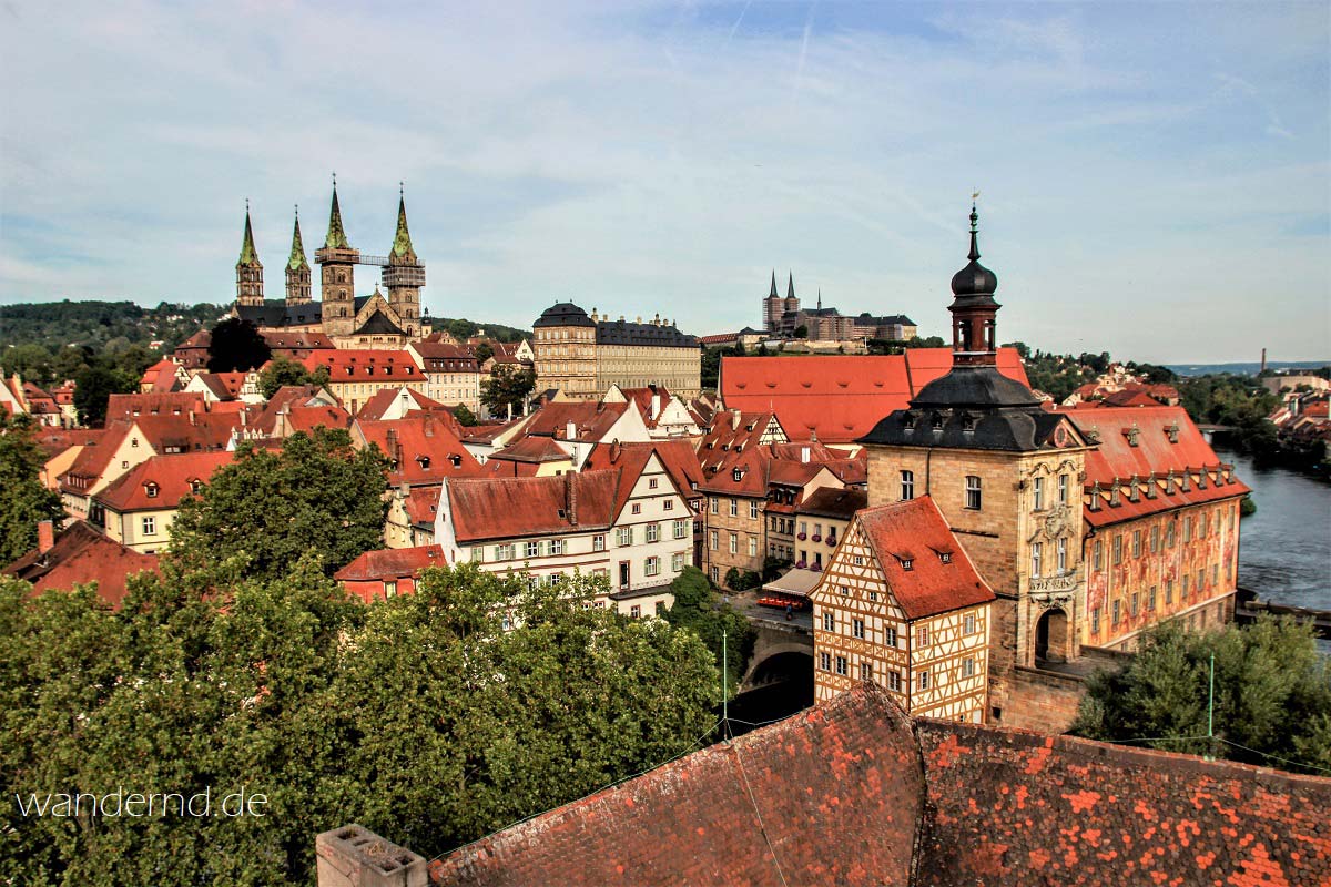Blick auf die Altstadt von Bamberg