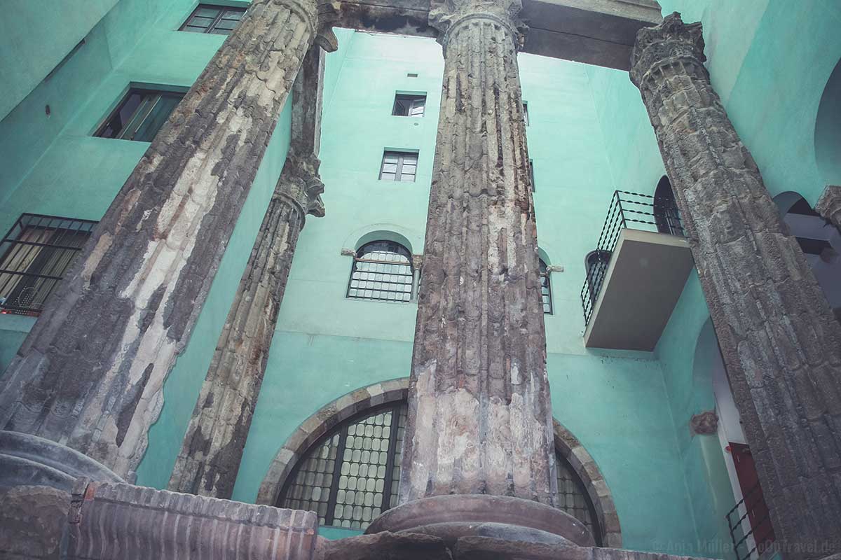 Säulen des Augustus-Tempel Barcelona