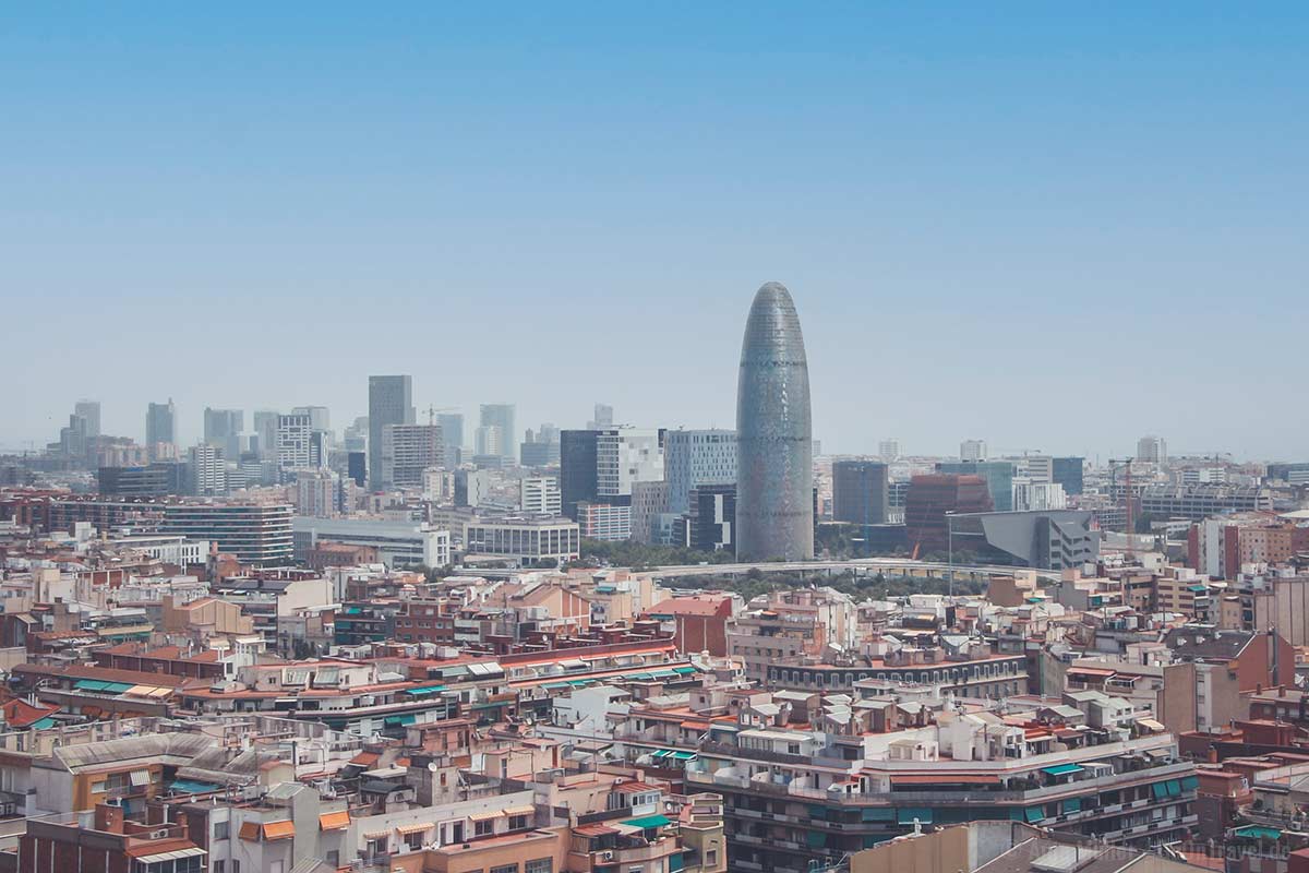 Blick von der Sagrada Familia