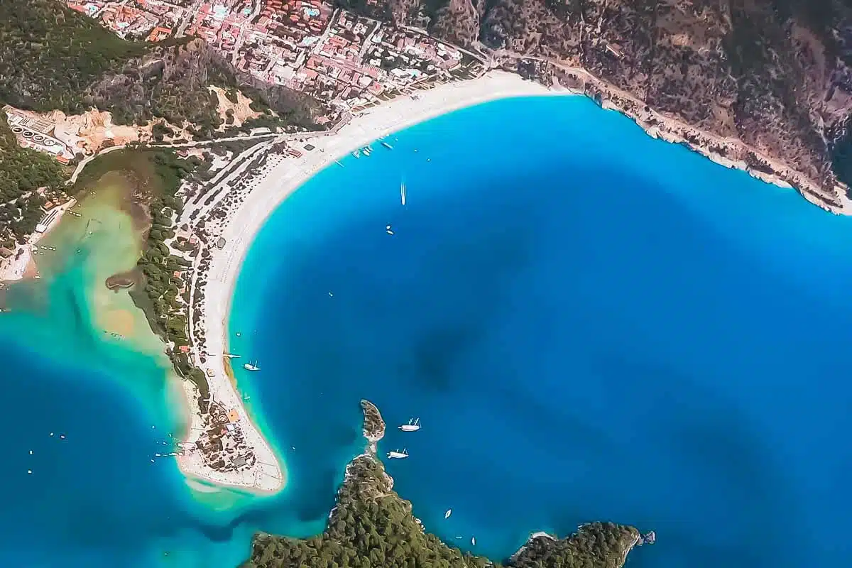 Belceğiz Beach von oben Belceğiz Beach von oben