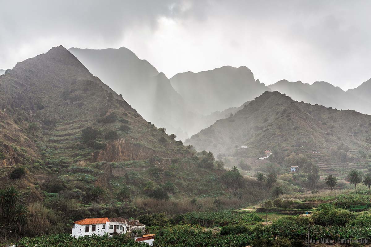 Berge und Regen auf La Gomera Berge und Regen auf La Gomera