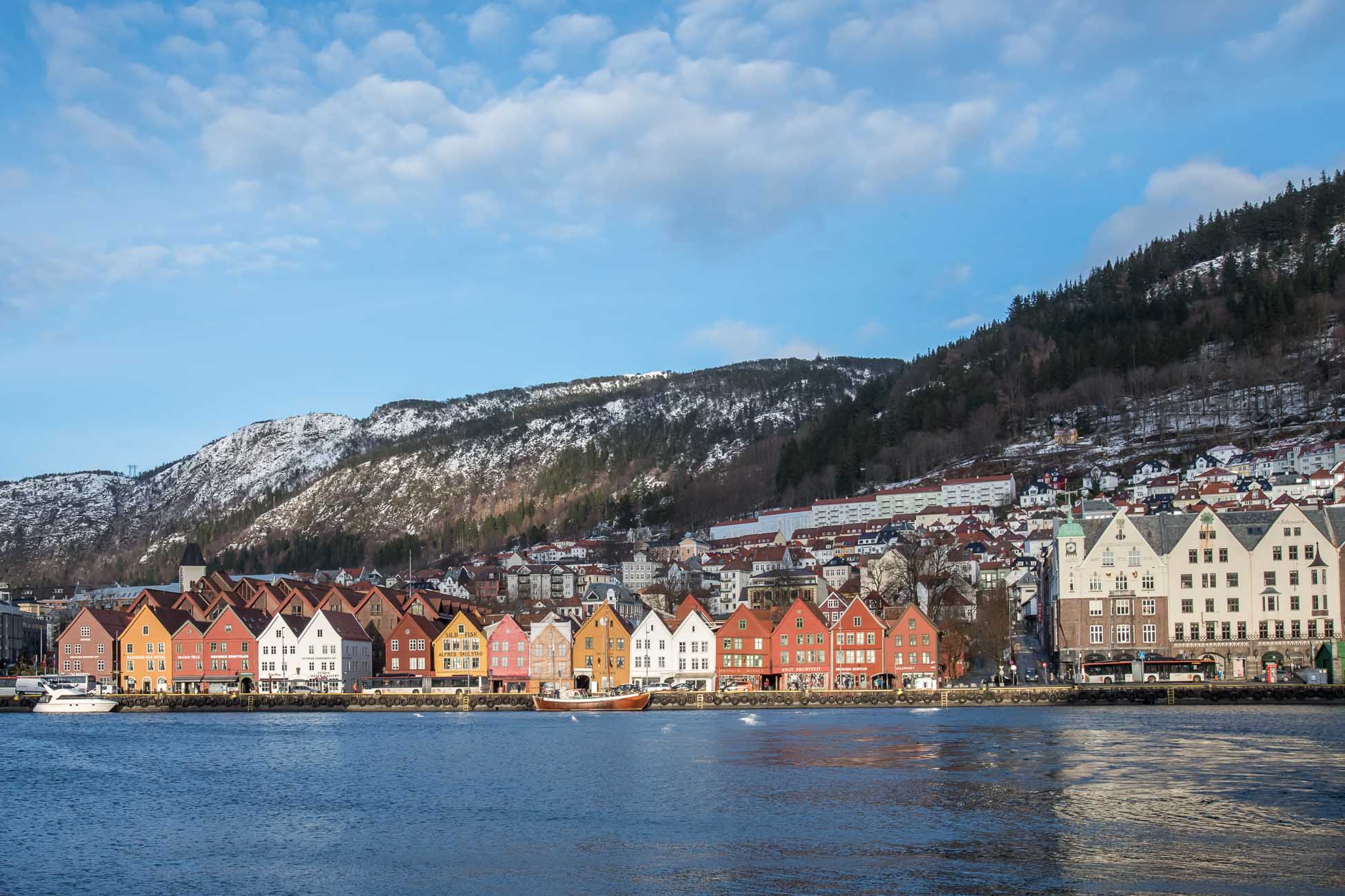 Bergen im Winter Norwegen
