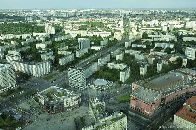 Blick vom Berliner Fernsehturm Blick vom Berliner Fernsehturm