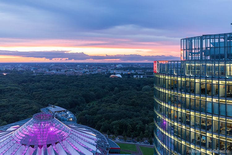 Blick auf den Potsdamer Platz Blick auf den Potsdamer Platz