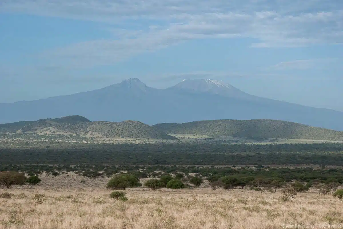 Tsavo West mit Blick auf den Kilimandscharo