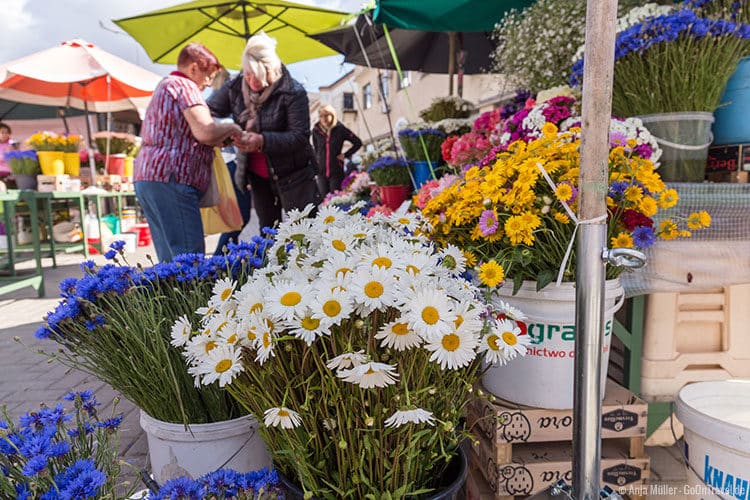 Auch Blumen werden auf dem Zentralmarkt angeboten