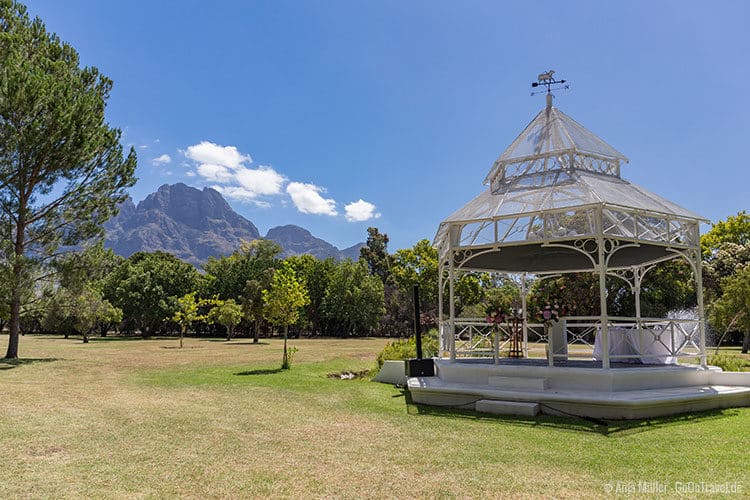 Auf dem Weingut Boschendal kann man auch Heiraten