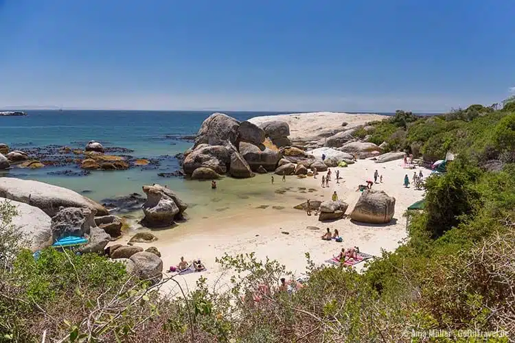 Blick auf den Boulders Beach Blick auf den Boulders Beach