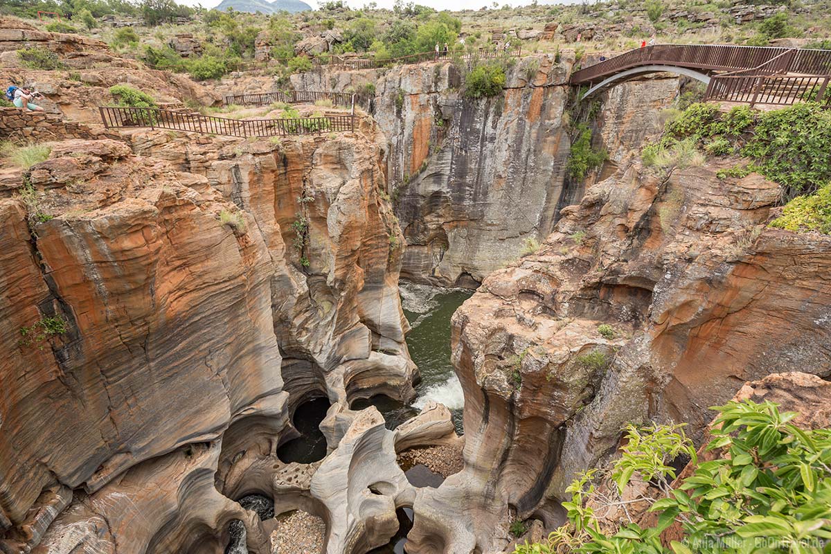 Blick auf die Bourkes Luck Potholes Bourkes Luck Potholes in Südafrika