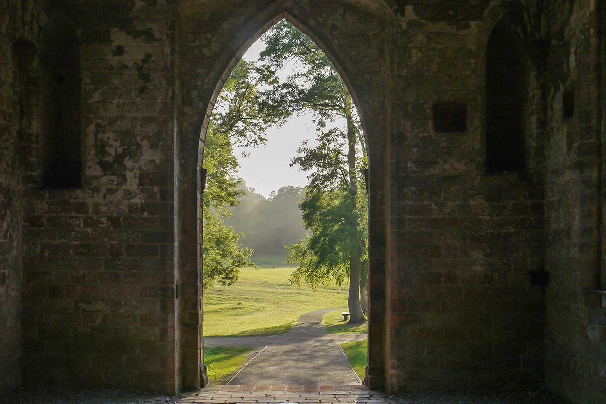 Blick aus dem Kloster Chorin