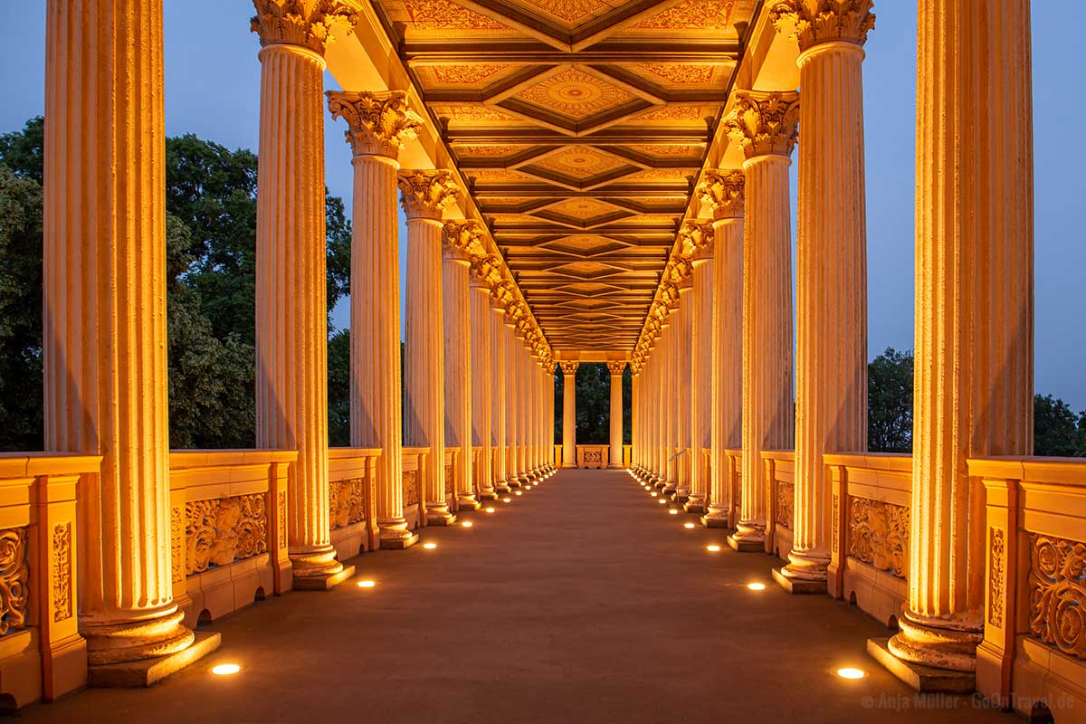 Säulengang im Schloss Belvedere