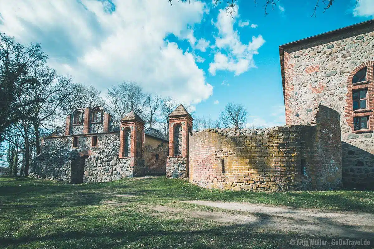 Reste der Wasserburg Gerswalde Reste der Wasserburg Gerswalde