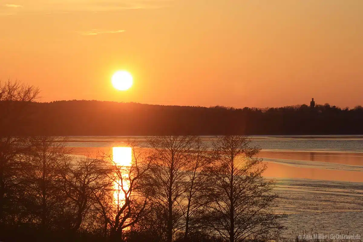 Schönster Sonnenuntergang an den Seen in Brandenburg