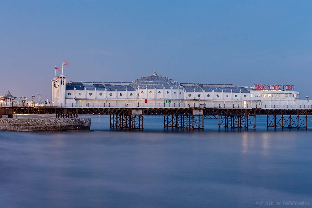 Das Palace Pier am Abend Das Palace Pier am Abend