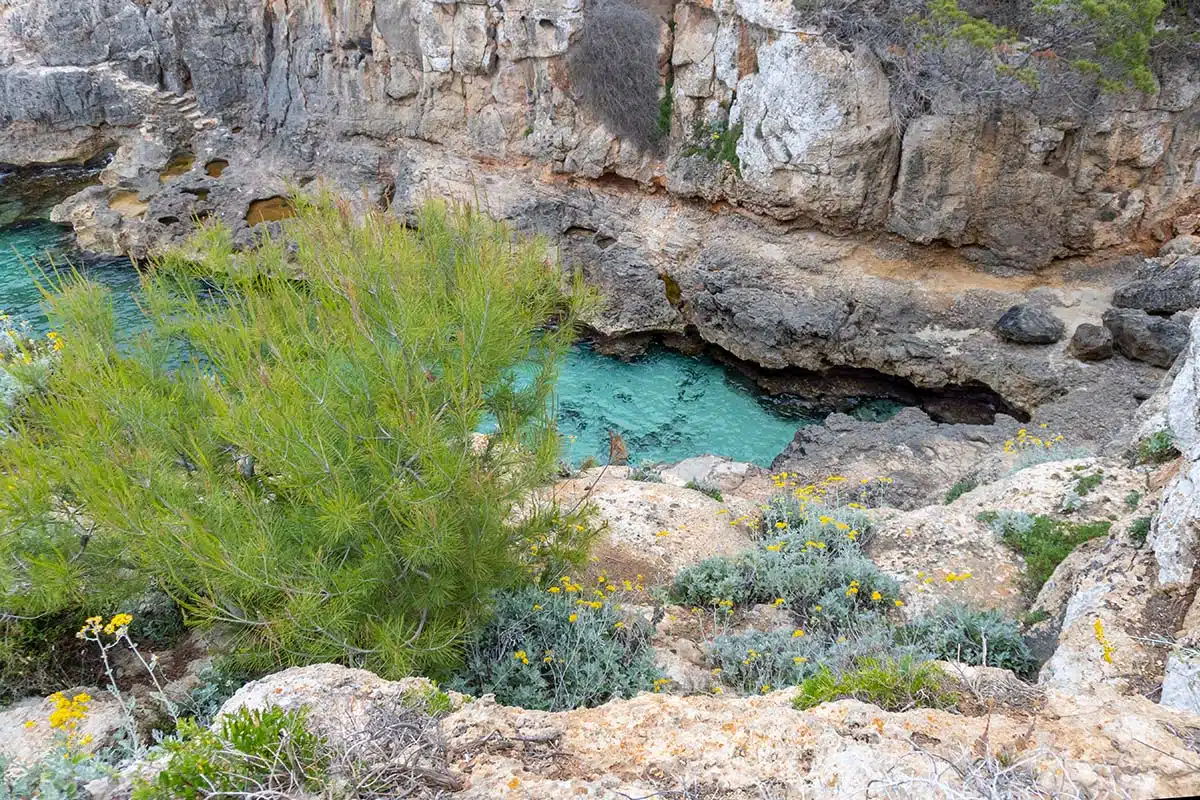 Auf Mallorca gibt es viele wunderschöne versteckte Buchten Auf Mallorca gibt es viele wunderschöne versteckte Buchten