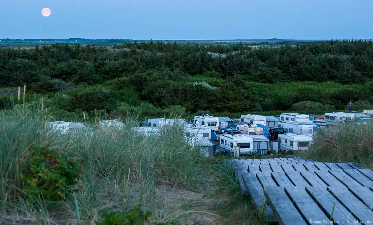 Campingplatz Westerland bei Vollmond Campingplatz Westerland bei Vollmond