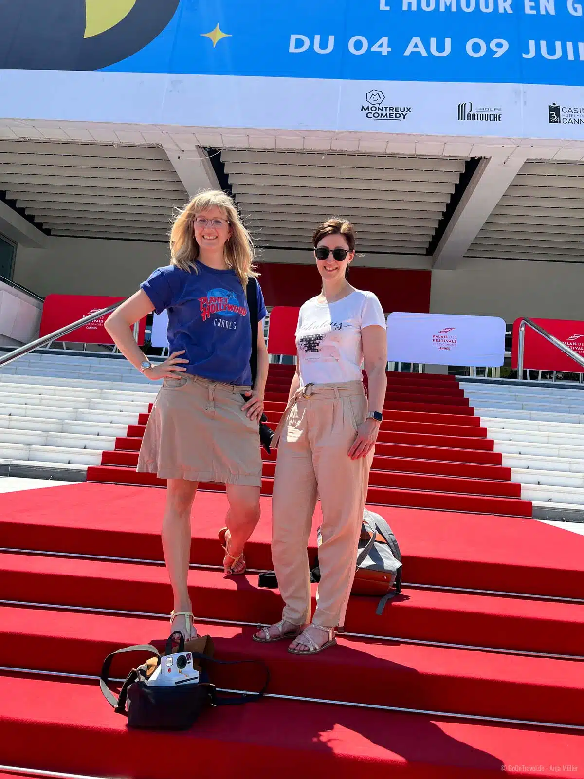 Posieren auf dem roten Teppich von Cannes ist für jeden Besucher kostenfrei möglich