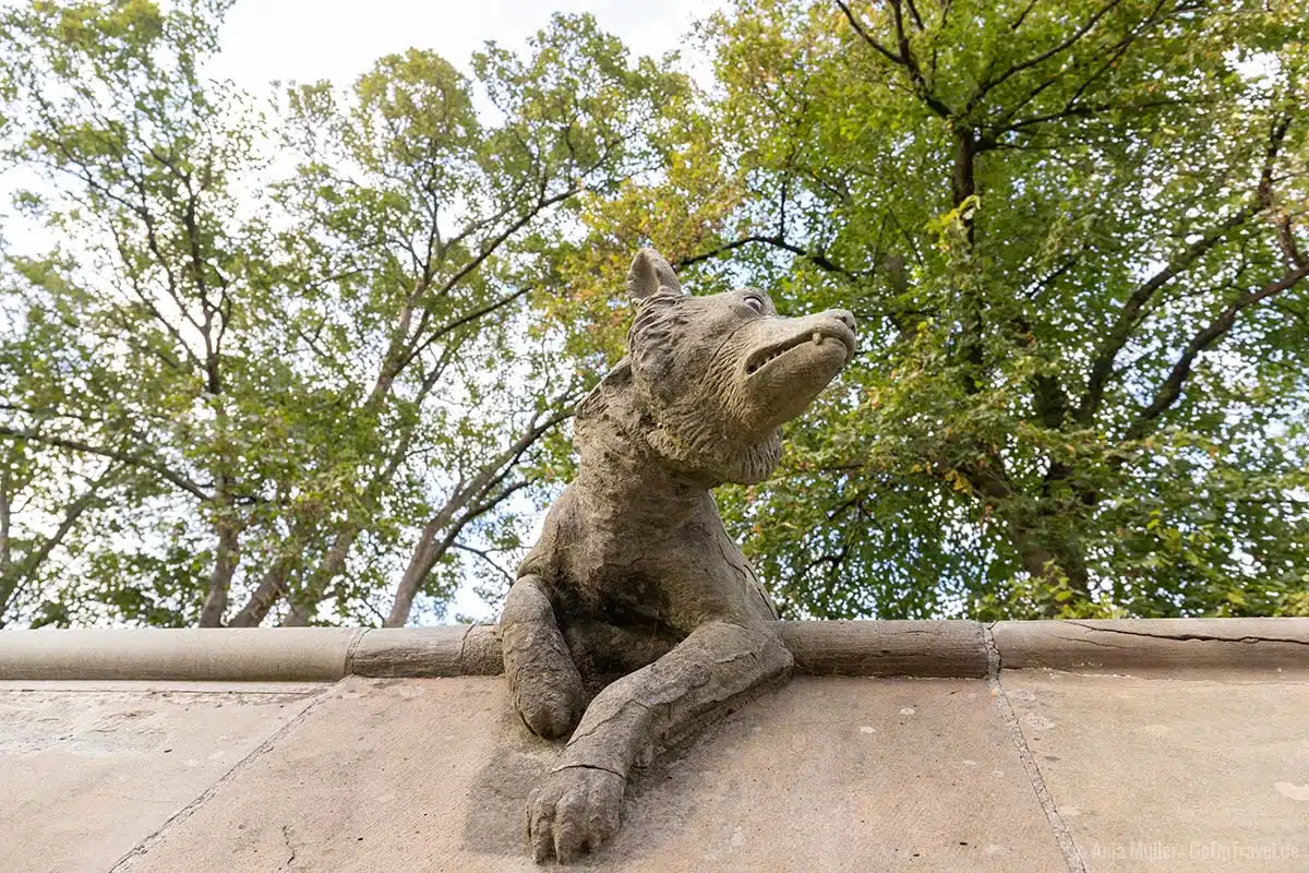 Wolf auf der Animal Wall Wolf auf der Animal Wall