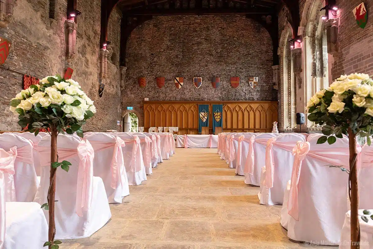Hochzeit im Caerphilly Castle Hochzeit im Caerphilly Castle