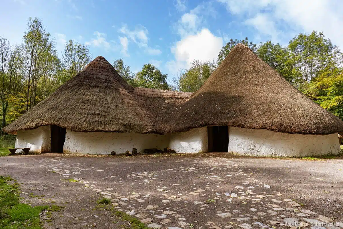 Keltisches Dorf im Museum of Welsh Life