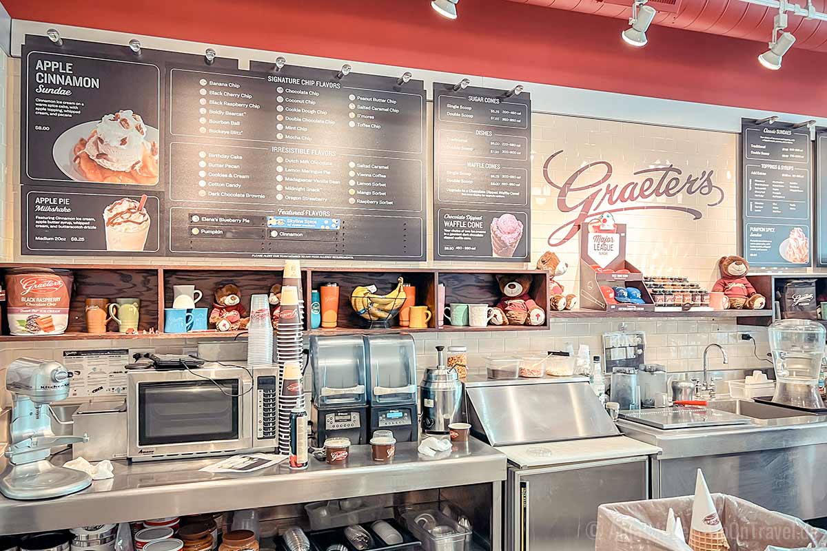 Hier unbedingt das Black Raspberry Chocolate Chip Eis probieren Hier unbedingt das Black Raspberry Chocolate Chip Eis probieren