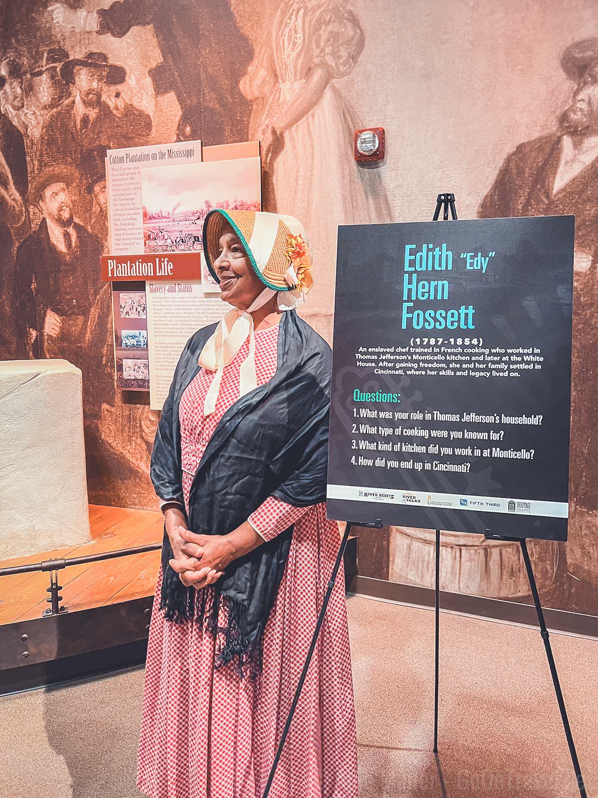 Eine der vielen Historic Interpreters im Museum