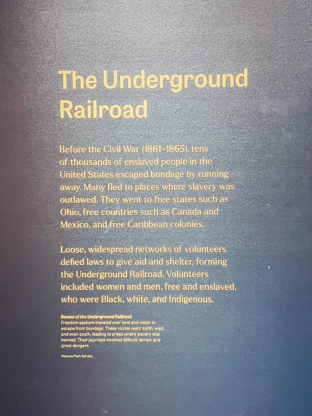 Die Underground Railroad ist keine Eisenbahnlinie im visuellen Sinne