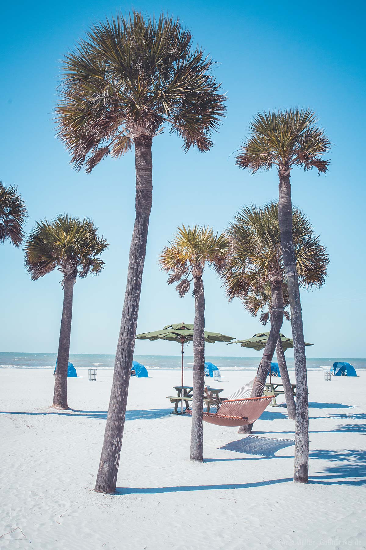 Puderweißer Sand am Clearwater Beach