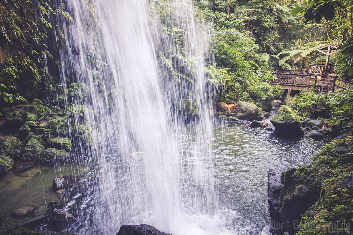 Hinter dem Emerald Pool