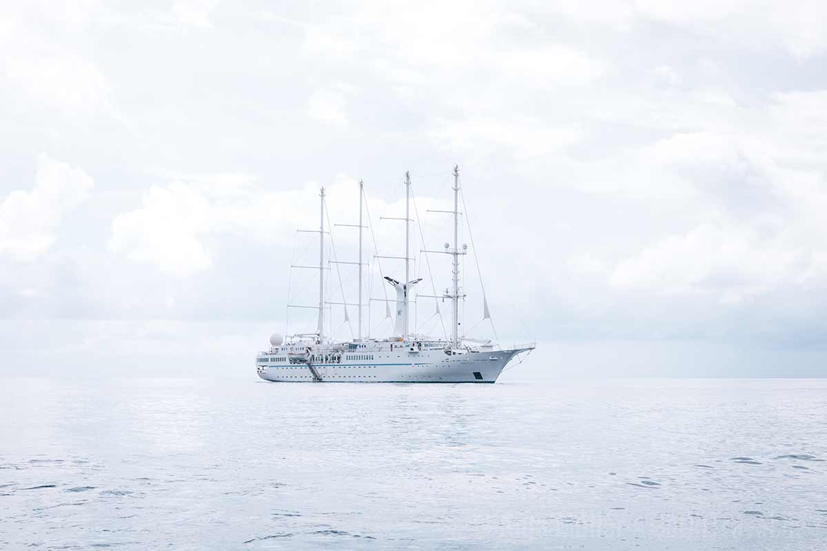 Segelschiff vor Dominica Segelschiff vor Dominica