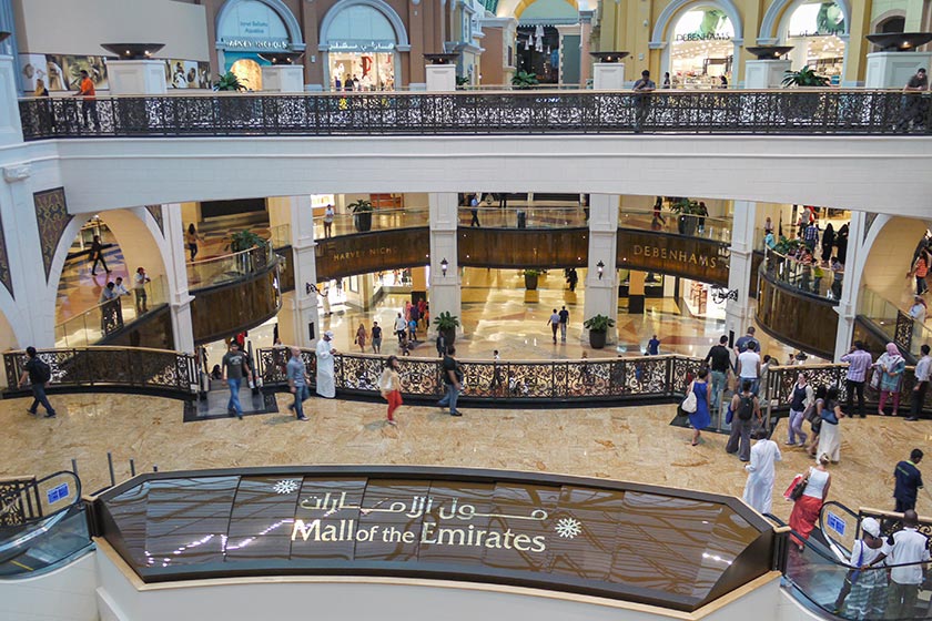Blick in die Mall of the Emirates Blick in die Mall of the Emirates