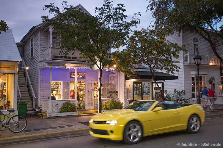 Bekannteste Straße von Key West: Duval Street