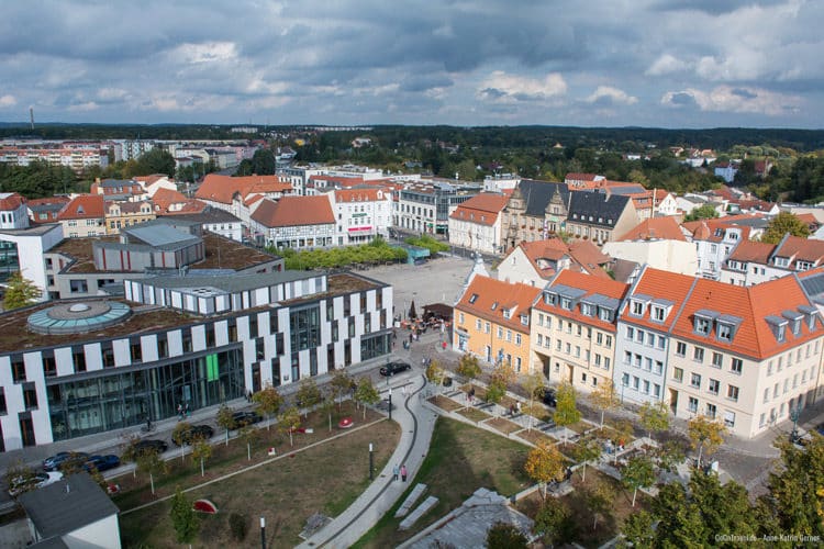 Blick auf den Marktplatz Eberswalde