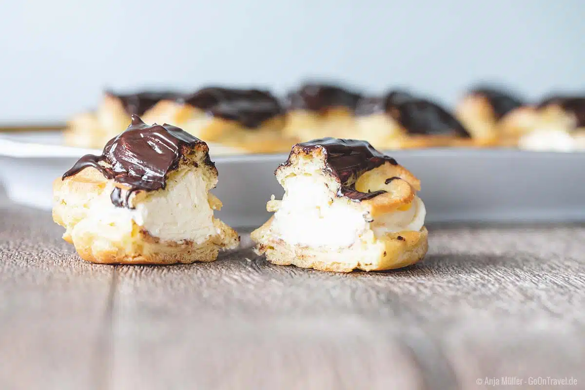 Eclair Rezept mit cremiger Füllung Eclair Rezept mit cremiger Füllung
