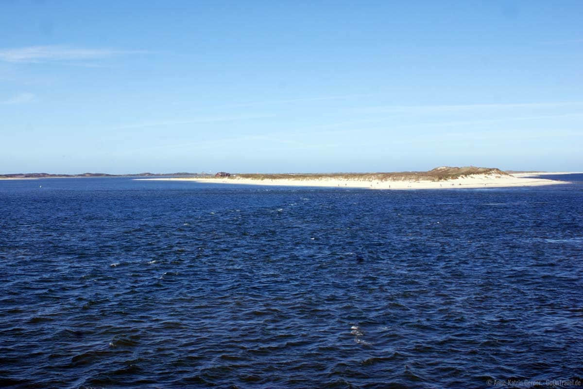 Blick auf den Ellenbogen von der Sylt-Fähre Blick auf den Ellenbogen von der Sylt-Fähre