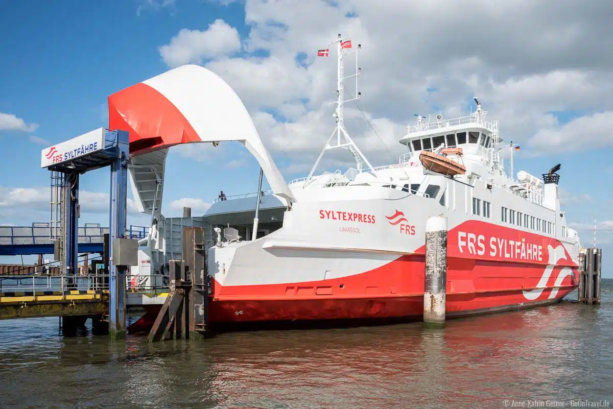 Die Syltfähre im Hafen von Havneby Die Syltfähre im Hafen von Havneby