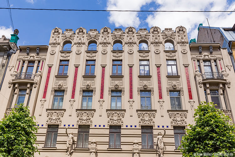 Häuserfassade im Jugendstil