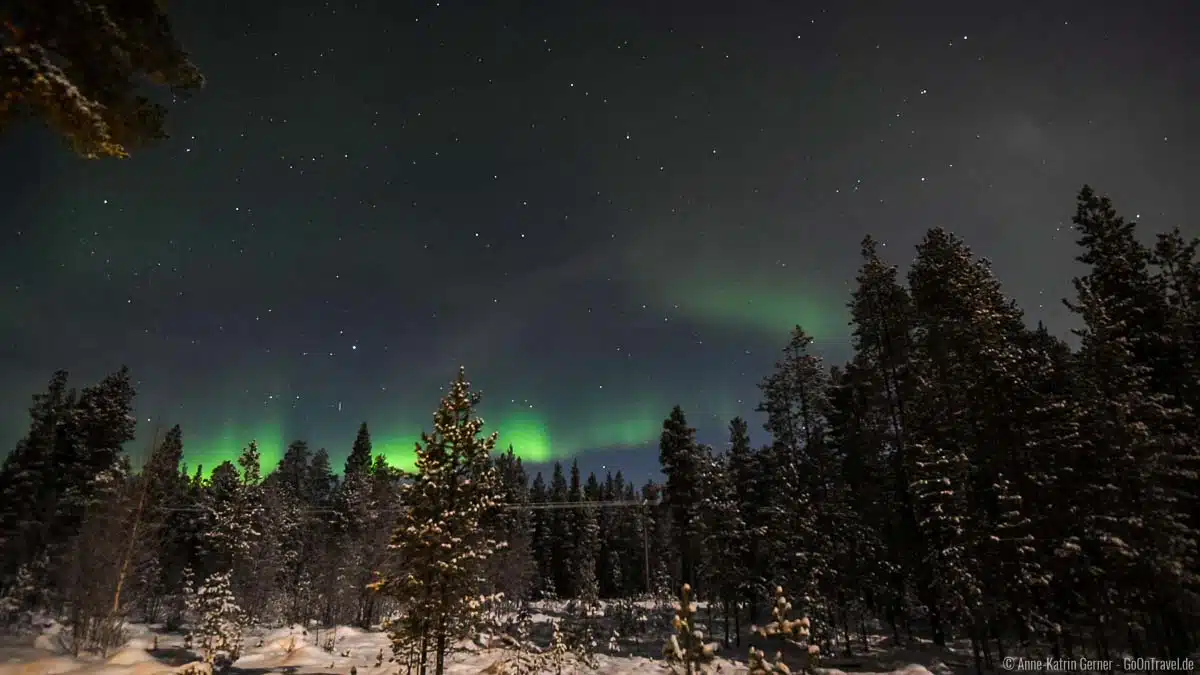 Polarlichter über Finnisch-Lappland in Ivalo Polarlichter über Finnisch-Lappland in Ivalo
