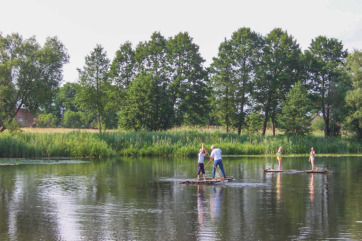 Selbst Flössern auf dem Finowkanal