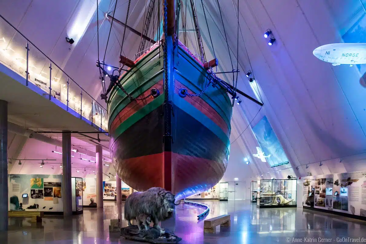 Expeditionsschiff Gøja im Fram-Museum Expeditionsschiff Gøja im Fram-Museum