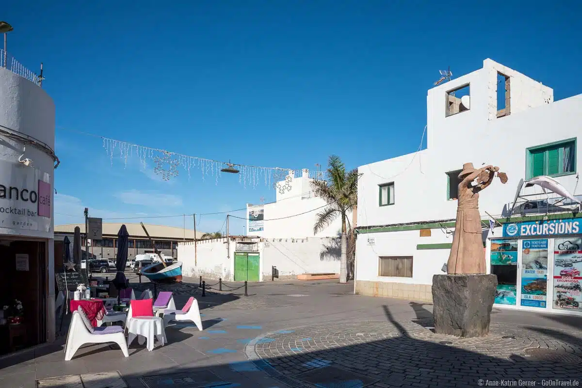 Fußgängerzone von Corralejo in Hafennähe Fußgängerzone von Corralejo in Hafennähe
